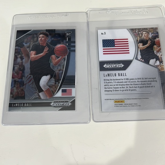 Lamelo Ball - Lot (2) Panini Prizm Rookie Cards - Picture 5 of 9
